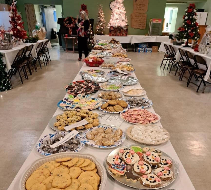 A banner reading Milton-Freewater Senior Center Tropical Bash; Saturday, April 26, 2025; 3:30 P.M. to 6:30 P.M.